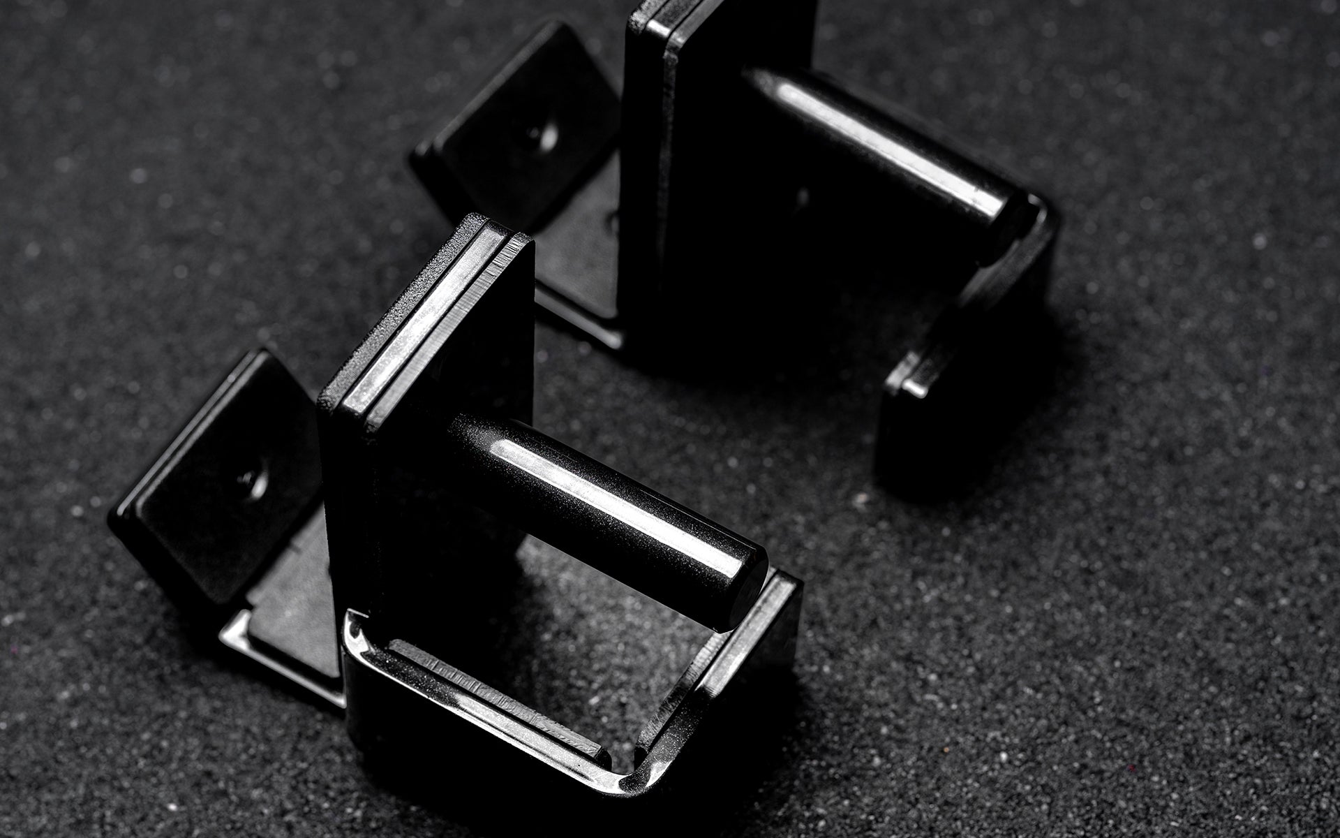 Standard J-Cups 2.0 - Protective, Secure, Precise, Laser-cut, Heavy-duty, Metallic Black Powder Coat Finish